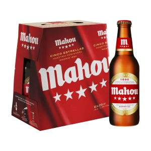 Cerveza Mahou 5 Estrellas Botellín 25cl