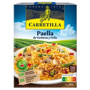 Vegetable and Chicken Paella Carretilla
