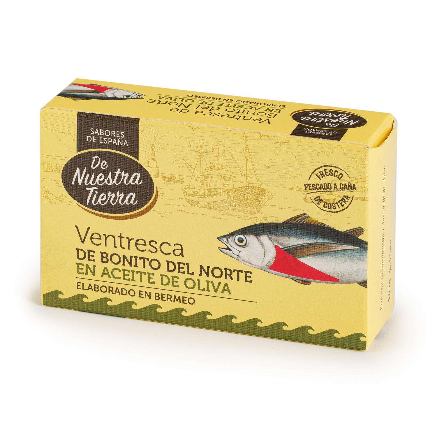 Ventresca de Bonito del Norte en Aceite de Oliva De Nuestra Tierra
