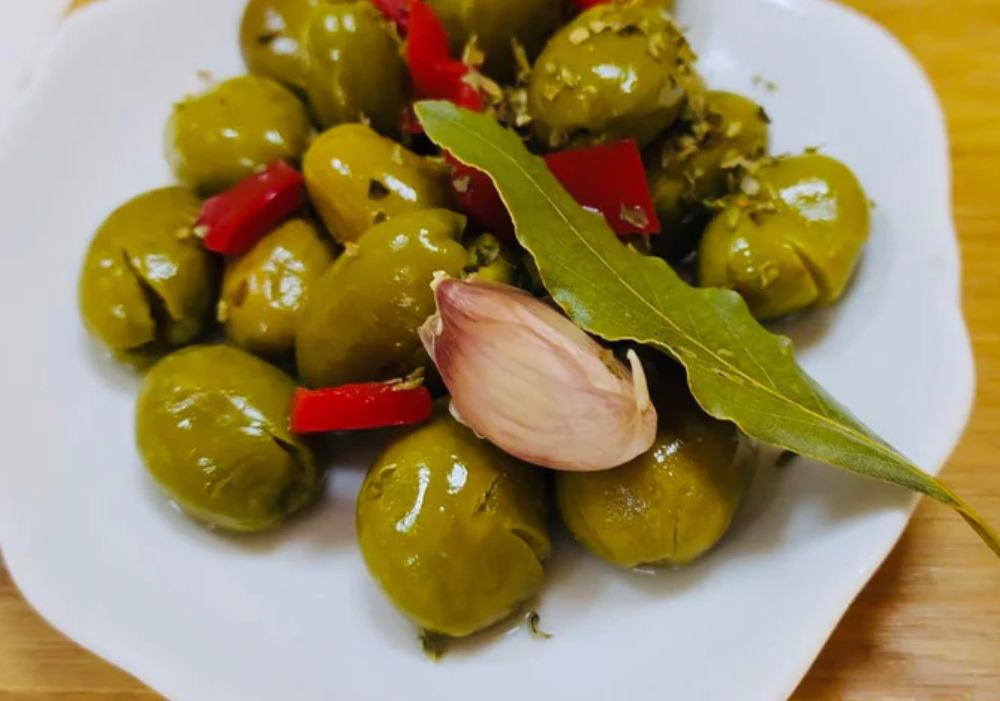 seasoned olives