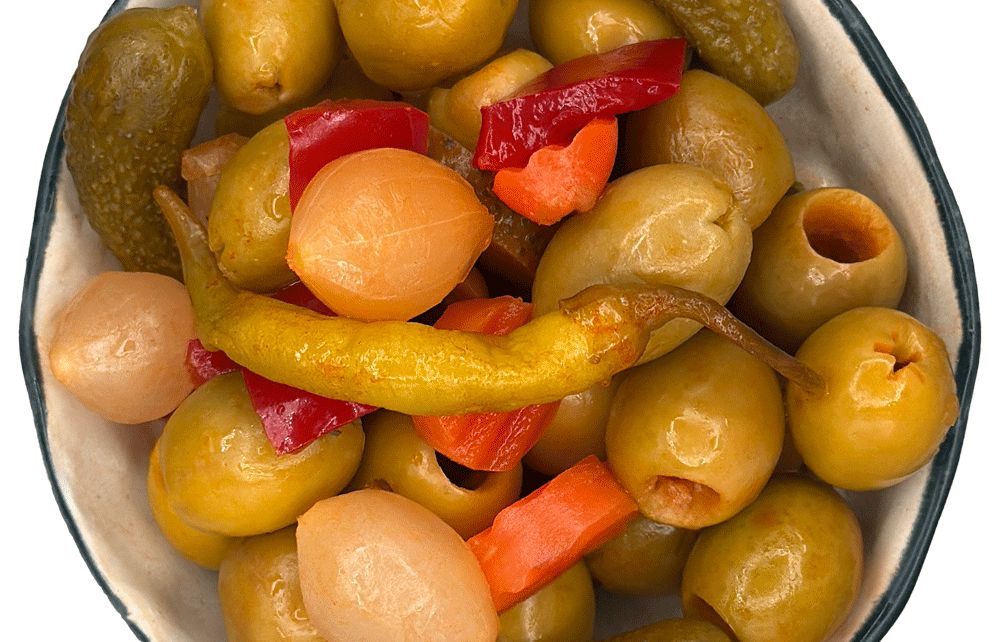mojo picón olives